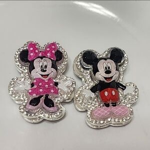 Fancy Beads Mouse Rhinestone Metal Double‎ Sided Crafts Jewelry Making Crafting